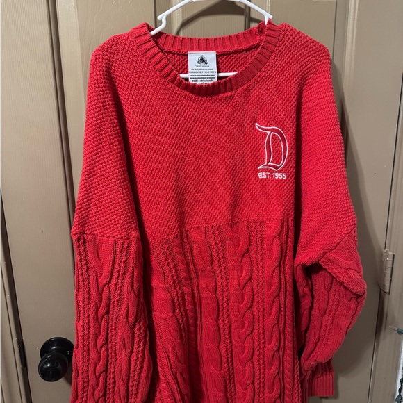 Disney Sweaters - Disney Red Spirit Jersey 
‼️ONLY WORN ONCE‼️